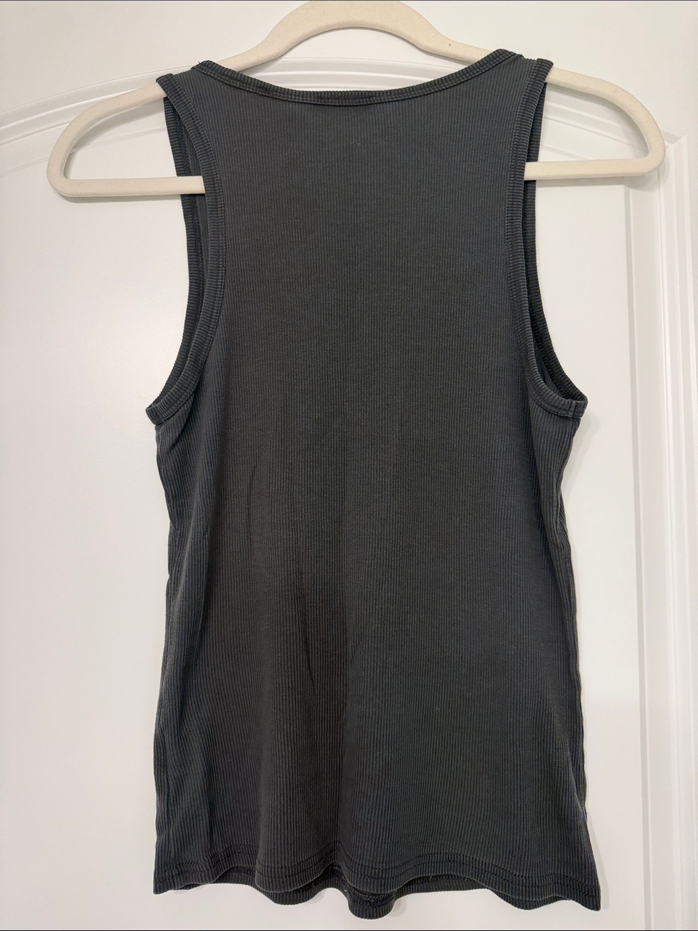 Faherty Black Ribbed Tank Top - Picture 3 of 3